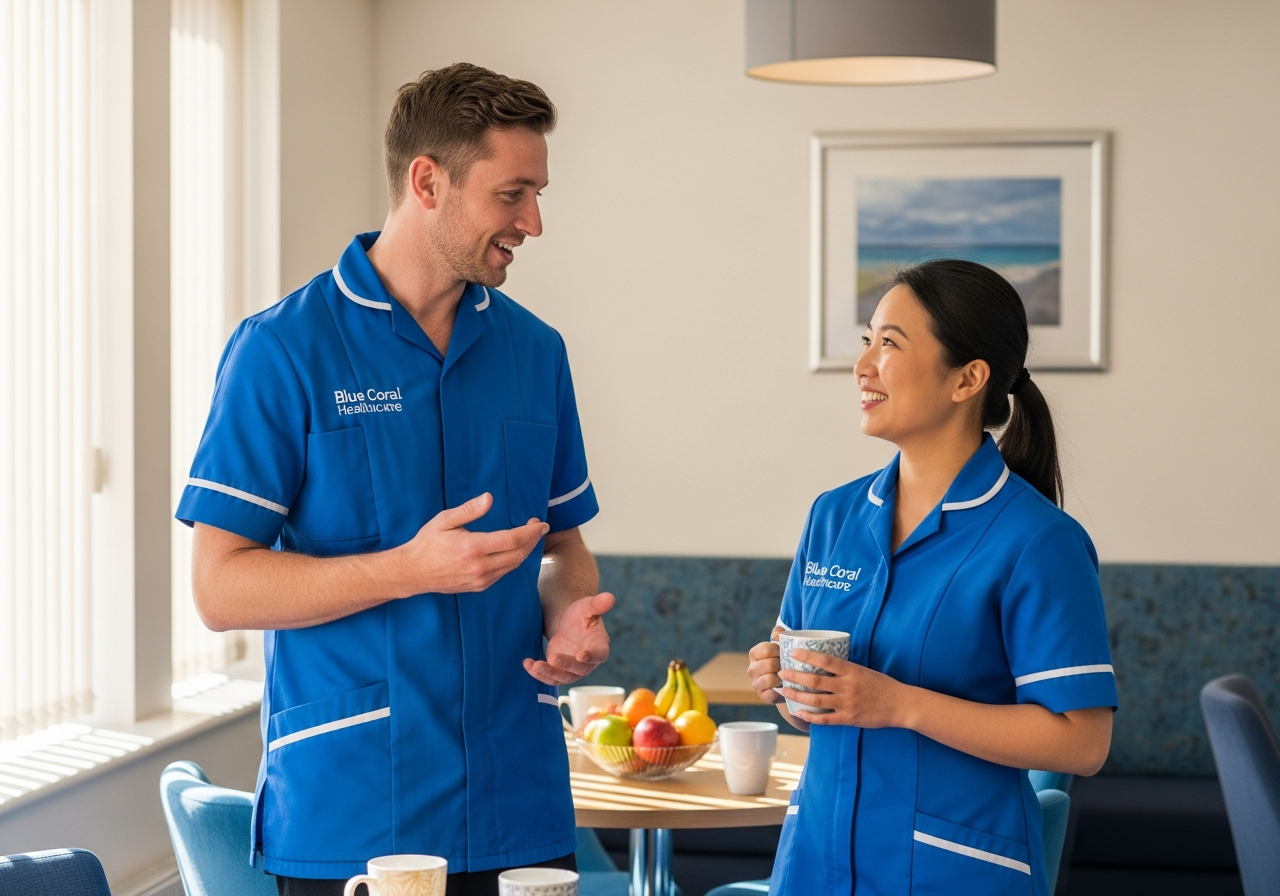 Blue Coral Healthcare team of carers in Sheffield